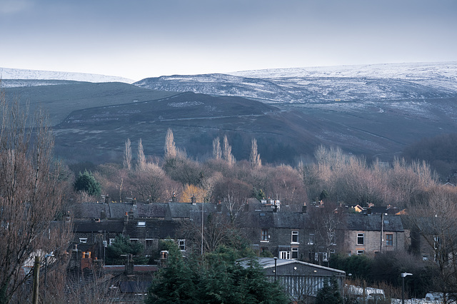 A little snow on the hills ( Cool Processing )