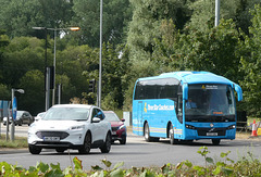 Three Star Coaches SD15 UWN at Fiveways, Barton Mills - 23 Jul 2022 (P1120667)