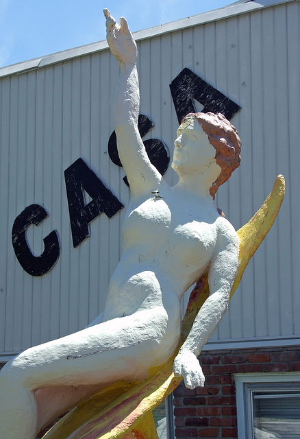 Detail of the Female Nude Sculpture by the Restaurant at Casa Basso, July 2011