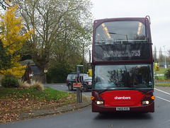 The St. Edmund's Wolf  and Chambers 1505 (YN55 PZG) in Bury St. Edmunds - 7 Nov 2017 (DSCF0279)