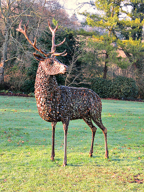 A fantastic sculpture of a stag