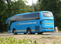 Three Star Coaches SD15 UWN at Fiveways, Barton Mills - 23 Jul 2022 (P1120672)