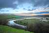 Cuckmere Valley from near Exceat Bridge - northwards  - 11.1.2016