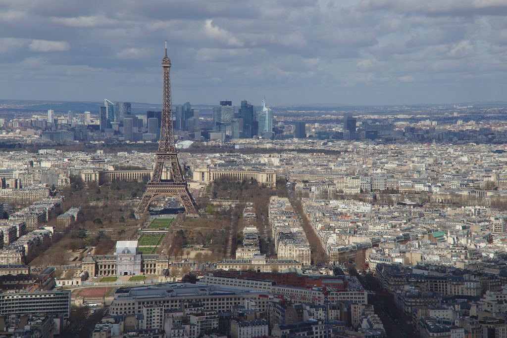 Eiffel tower, Champs de Mars, La Défense