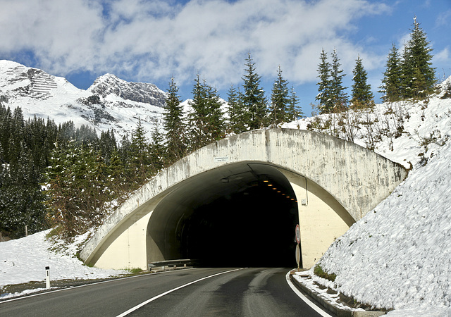 Auf der Lechstraße in Vorarlberg