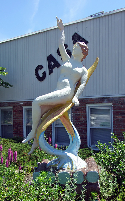 Female Nude Sculpture by the Restaurant at Casa Basso, July 2011