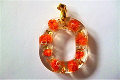 Orange and gold necklace