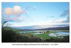 The Cuckmere valley from Ewe Down - 11.1.2016