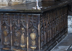 chesterfield church, derbs (9)c16 weepers on tomb chest of henry foljambe +1503, made 1510 by harper and moorecock