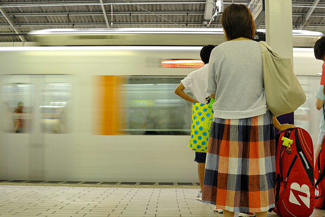 On the platform