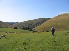 Approaching Lin Dale with Thorpe Pasture to the right