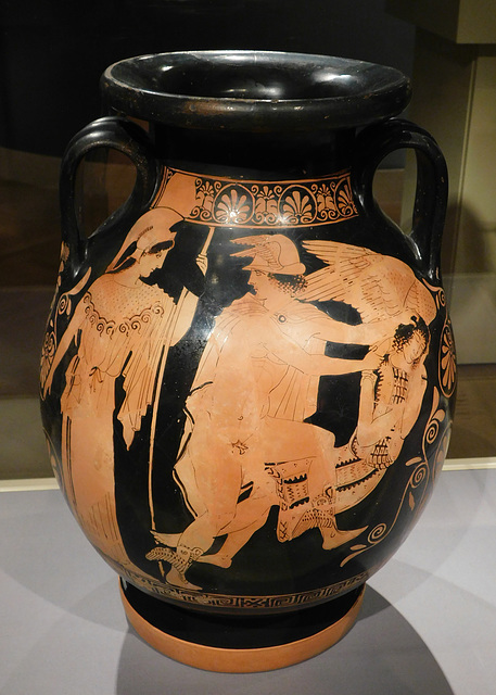 Terracotta Pelike Attributed to Polygnotos in the Metropolitan Museum of Art, March 2018