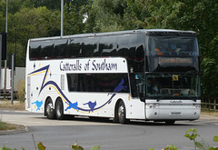 Catteralls Coaches UUI 8255 at Fiveways, Barton Mills - 23 Jul 2022 (P1120658)