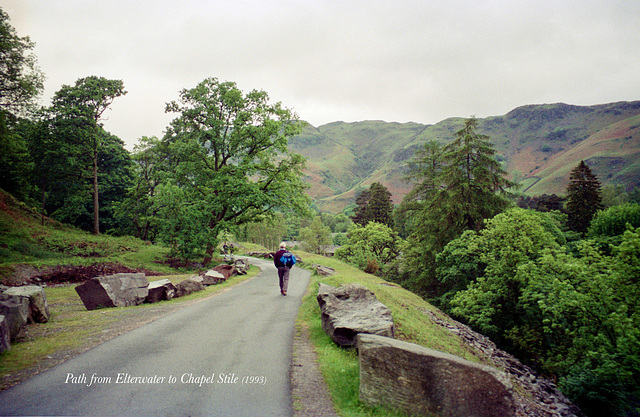 Path from Elterwater to Chapel Stile (Scan from 1993)
