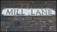 Mill Lane sign