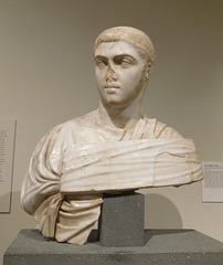 Marble Portrait Bust of Alexander Severus in the Metropolitan Museum of Art, September 2018