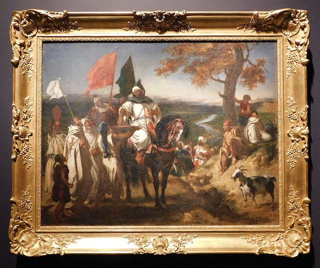 Moroccan Chieftain Receiving Tribute by Delacroix in the Metropolitan Museum of Art, January 2019