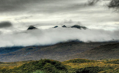Moody weather over the Black Cuillin, Isle of Skye
