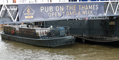 Beer Delivery to the Pub on the Thames