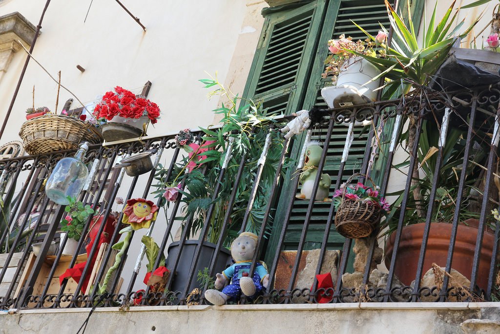 Balkon in der Ortygia von Syrakus - HFF