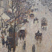 Detail of Boulevard Montmartre on a Winter Morning by Pissarro in the Metropolitan Museum of Art, May 2011