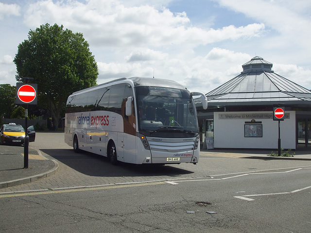 DSCF4419 Whippet Coaches (National Express contractor) NX09 (BK15 AHX) in Mildenhall - 6 Jul 2016 DSCF4419 Whippet Coaches (National Express contractor) NX09 (BK15 AHX) in Mildenhall - 6 Jul 2016