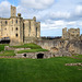 Warkworth Castle Keep from above gate