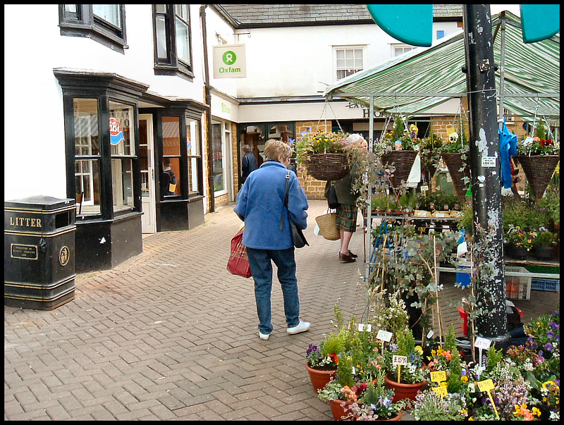 browsing the market stalls
