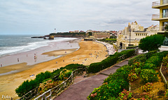 Las playas en Biarritz+ 2 notas