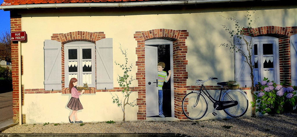 Mur trompe l'oeil