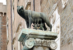 Le symbole de Rome - La louve du Capitole avec les jumeaux Romulus et Remus