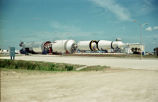 Kennedy Space Centre, Florida, Saturn V rocket (June 1981)