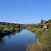 Looking upstream along the River Severn from the footbridge at Upper Arley