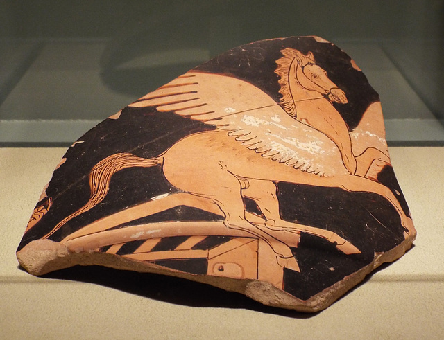 Fragment of a Red-Figure Krater with Pegasos in the Virginia Museum of Fine Arts, June 2018