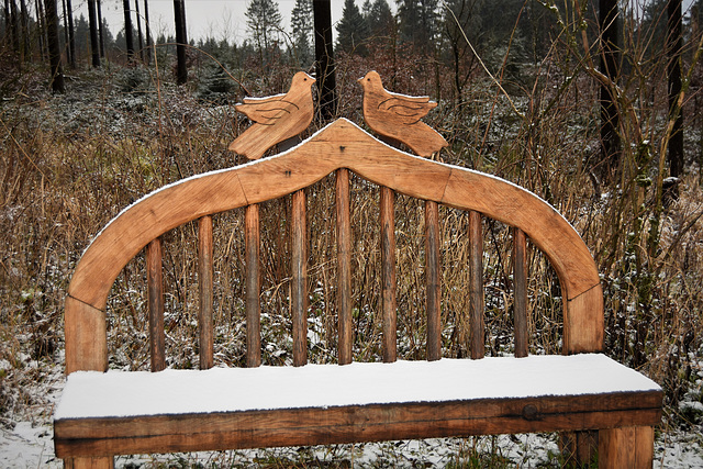 Winter Love Bench!!