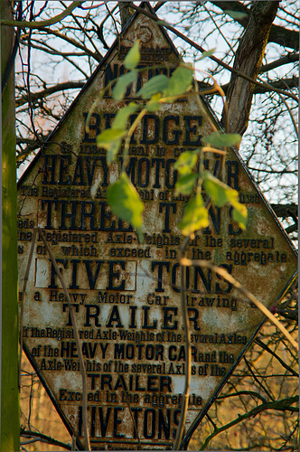 Obscured sign