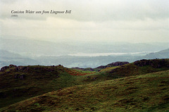 Coniston Water seen from Lingmoor Fell (Scan from 1993)