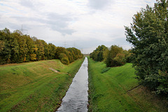 Die Emscher am Resser Mark (Gelsenkirchen) / 5.10.2019