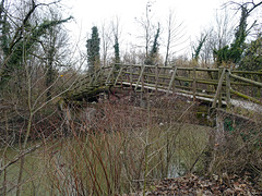 Holzbrücke über die La Venoge bei Ecublens