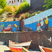 Une fresque sur un mur du littoral de Praia, capitale  (Cap Vert)***********