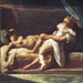 Detail of Three Lovers by Gericault in the Getty Center, June 2016