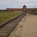 Railway terminus inside Auschwitz-Birkenau camp.