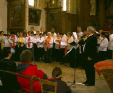 Concert à léglise de Blandy-les-Tours le 30 janvier 2000