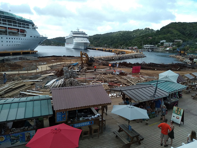 Roatan Cruise Port Under Construction (HFF)