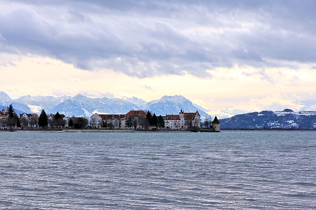 Blick von Bad Schachen zur Insel Lindau