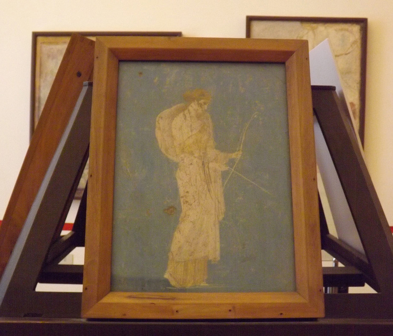 Painting of Diana from Stabiae in the Naples Archaeological Museum, June 2013