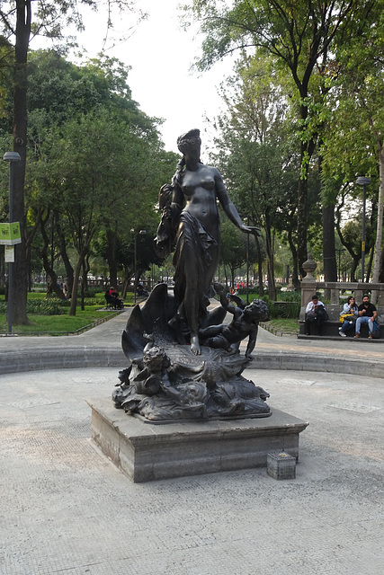 Sculpture In The Alameda Central