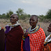 Maasai Women in Traditional Clothes and Jewelry