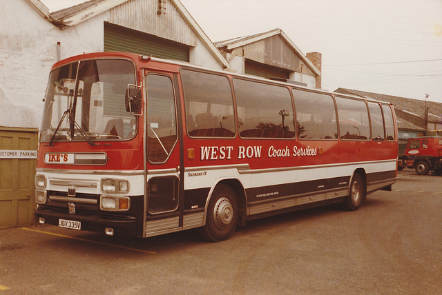 West Row Coach Services JGV 335V - Oct 1986