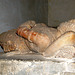 Damaged alabaster tomb, Toddington Church,  Bedfordshire